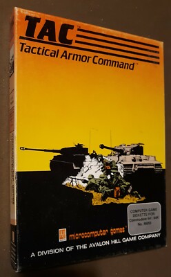 TAC Tactical Armor Command by Avalon Hill Micro-computer games ...