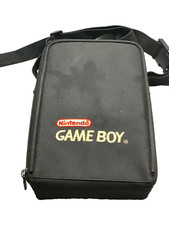 Nintendo Game Boy Carry Case Black Nylon Adjustable Strap Vintage Video Games