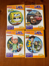 New Lot Of 4 Fisher Price iXL Learning System Games Toy Story 3, Cars, Sponge...