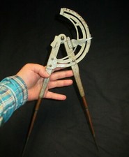 RARE ANCIEN COMPAS ARTISANAL CURIEUX  OLD COMPASS 19 ème ART POPULAIRE XIX