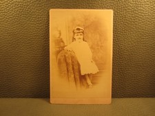 Victorian Antique Cabinet Card Photo of Young Girl, Child, Kid