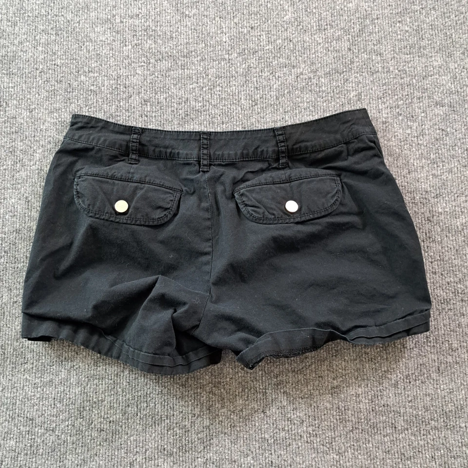 Pantalones Cortos Guess Mujer Talla 26 Negro Algodón Cintura 29 Y2K Foto 2 de 4