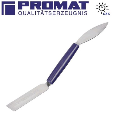 PROMAT Stukkateureisen Breite 16 mm biegsame Schaufeln, Kunststoffholm Stahl
