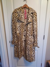 L.a.m.b. Gwen Stefani Leopard Trenchcoat Spring 2007 Euc Size 14 *read*