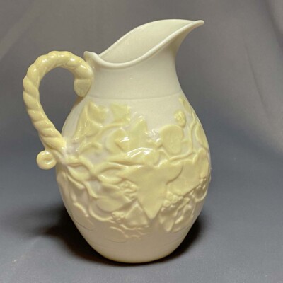 Belleek Ireland Ivy Yellow Lustre Small Pitcher 6th mark 1965-1980