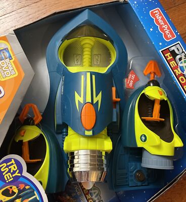 Brand New 2007 Fisher Price Planet Heroes Turbo Shuttle w/ Bonus