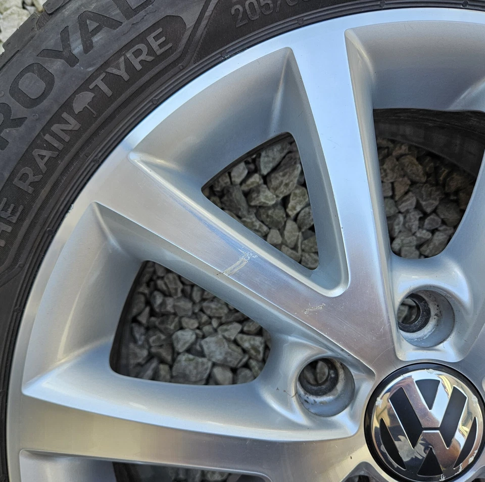 1 orig. VW Golf 5 6 Touran Alufelge 6,5x16 ET50 Sedona 1K0601025BS SR 205/55 6mm - Bild 2 von 4