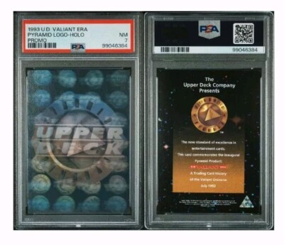 1993 Upper Deck Valiant Era Promo Pyramid Logo Holo PSA 7 Near