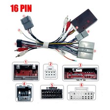 Car 16pin Stereo Radio Audio Wiring Harness w/Canbus For Ford Lincoln Chevrolet