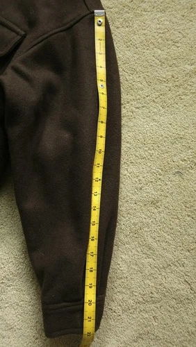VTG DWW Made in Japan Thick Sturdy Melton Wool Hooded Utility Jacket Brown 38 S image 22
