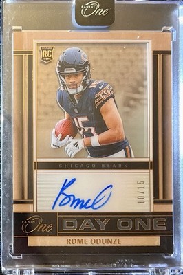 2024 Panini One Sealed Bears  Rome Odunze Rookie Day One Auto SSP 10/15!!   