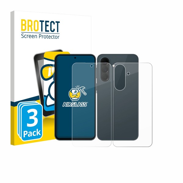 3X Panzerfolie Schutzglas Samsung Galaxy A37 5G (Display+RüCkseite)-image