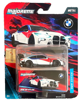 Majorette BMW M4 GT3 EVO G82 Edition 1:57 Modellauto Kinder Spielzeug Rennwagen