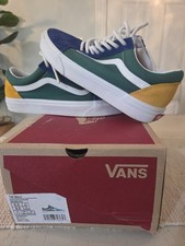 Vans Old Skool Yacht Club Blue Green Yellow Multi Color Men s 6.5 Women s 8