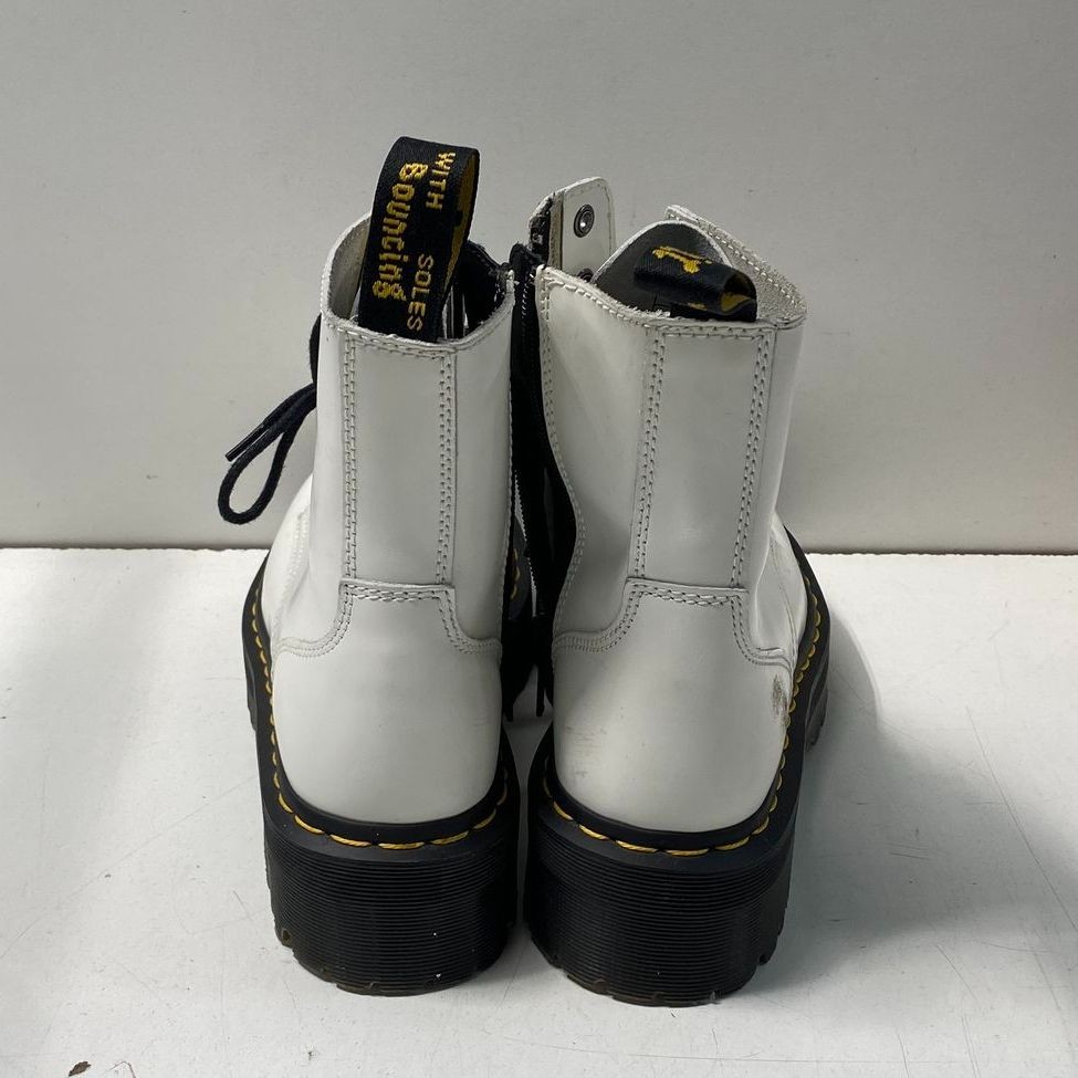 Dr. Martens White Solid Combat Boot Boot Women 8 - image 5