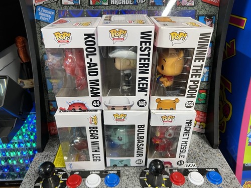 Funko POP! 6 Lot: Megaman + Kool-Aid + Western Ken + Winnie Pooh + Bulbasaur +1 - Picture 3 of 6