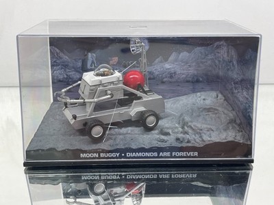 007 JAMES BOND MOON BUGGY - DIAMONDS ARE FOREVER -SILVER 1:43- GOOD IN SHOWCASE
