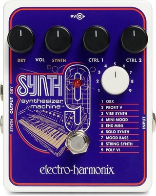 EHX Electro-Harmonix SYNTH9 Synthesizer Machine Effects Pedal