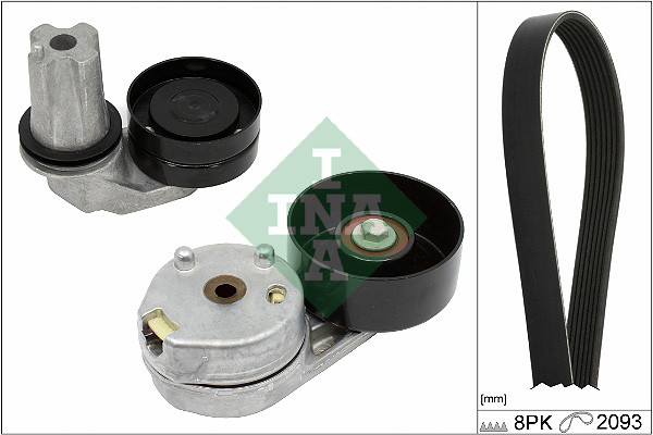 INA Keilrippenriemensatz Keilrippenriem FüR Land Rover Discovery IV L319 LA LS-image