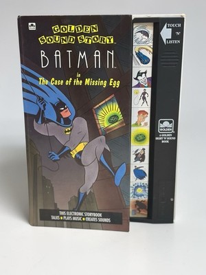 Vintage 1992 Batman Golden Sound Story Book Case of the Missing Egg AS-IS