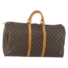 LOUIS VUITTON Monogram Keepall 55 Boston Bag M41424 LV Auth 149177