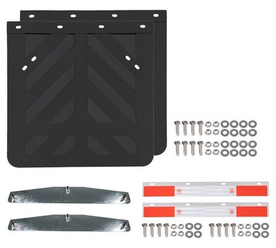 Semitruck Mud Flap, Weight Kit 2PK 24''x24''Mud Flap, Universal Weight & Hanger