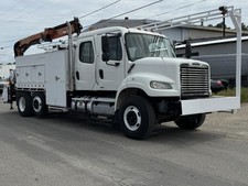 2011 Freightliner M2 Crew Cab 12000 lb Palfinger Crane Service Body