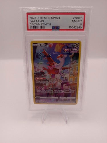 LATIAS #GG20 PSA 8 2023 POKEMON ESPADA Y ESCUDO CORONA CENITH ARTE COMPLETO • ENVÍO RÁPIDO - Imagen 1 de 2