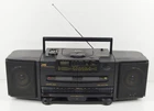 1990 JVC PC-X100 Portable AM/FM CD Cassette Boombox Stereo MOSTLY WORKS BUT READ