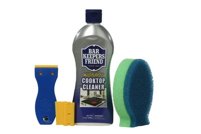 Cooktop Cleaner + Scraper + Dish Fish - Multipurpose Liquid Stovetop Cleanser...