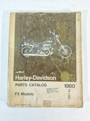 Harley-Davidson FX Models Parts Catalog 1971-1980 99455-80 Super Glide OEM