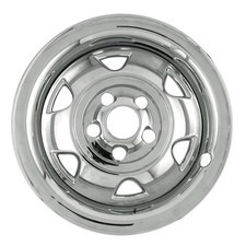 Chrome 15 Wheel Skins Set Of 4 Fits Jeep Cherokee Wrangler 1988-2000 Hubcaps Chrome 15 Wheel Skins Set Of 4 Fits Jeep Cherokee Wrangler 1988-2000 Hubcaps