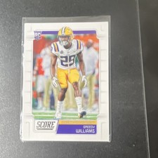 2019 Score Rookie Greedy Williams #374 LSU Tigers Football Card. rookie card picture