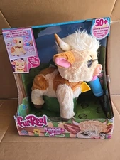 FurReal Maggie the Feed and Follow Cow Interactive Plush Toy 50+ Sounds
