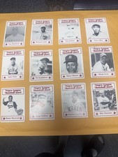 Lot 12 Different 1986 Negro League Baseball Stars cards