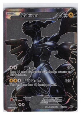 Zekrom (114 Full Art) Holo Ultra Rare Black and White 114/114 MP