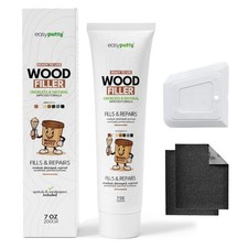 Wood Filler - Putty for Furniture Repairs, Wooden Cabinets, Doors, White 
