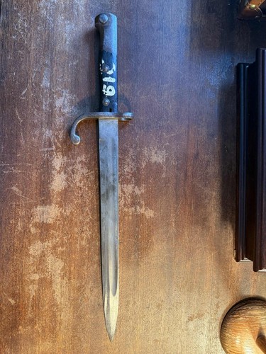Original German Made Brazilian M1909 WWI Era Bayonet - No Scabbard