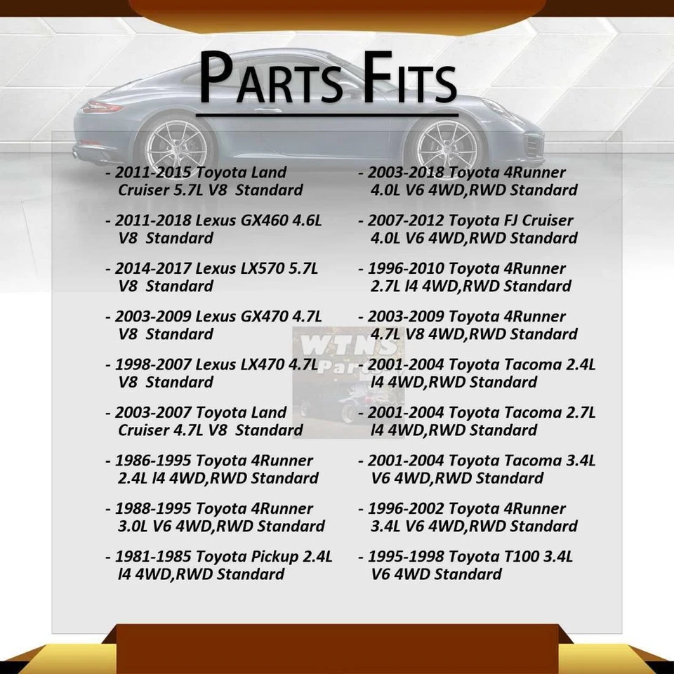 Eje trasero delantero GMB juntas en U todas las juntas 4x para Lexus LX570 5,7 L 2014-2017 Foto 2 de 4
