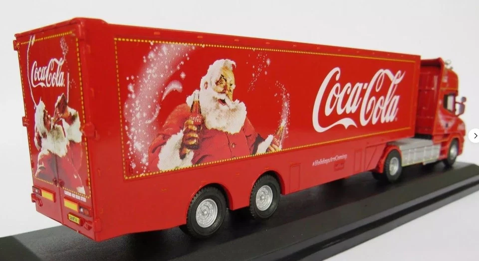 OXFORD DIECAST, SCANIA T CAB 4x2 con rimorchio 2 assi COCA-COLA Noël, 1/76, ... - Immagine 2 di 2