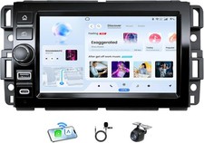 Car Radio Stereo Carplay For 2007-2013 Silverado Gmc 464g 7in Gps Navi