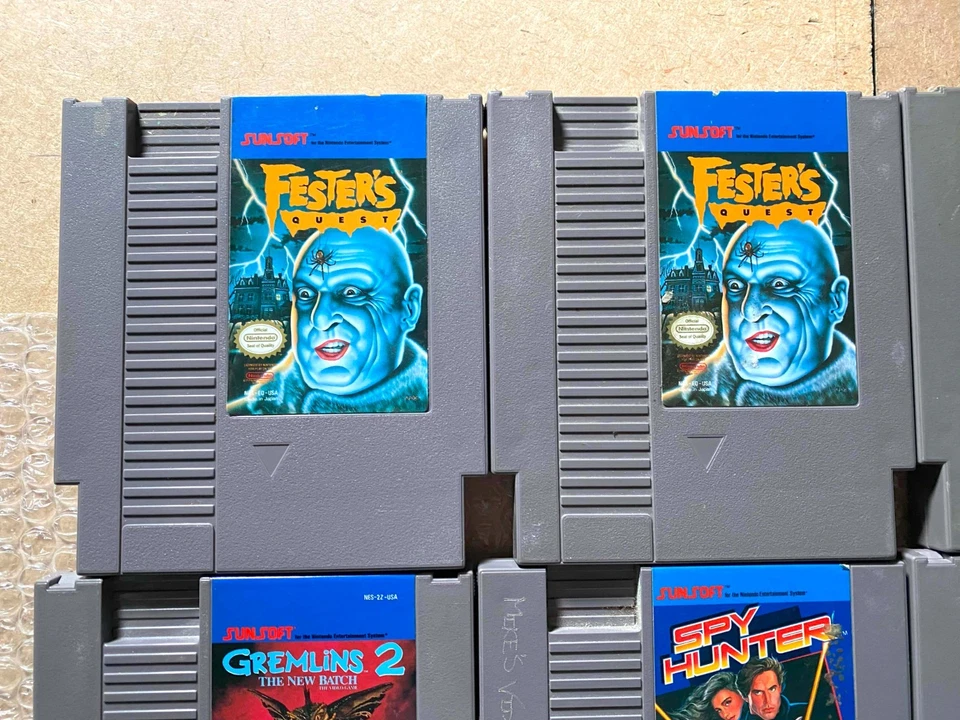 LOT OF 12 Sunsoft NES Games (Super Spy Batman Lemmings Gremlins 2) - CARTS ONLY - Image 2 of 4