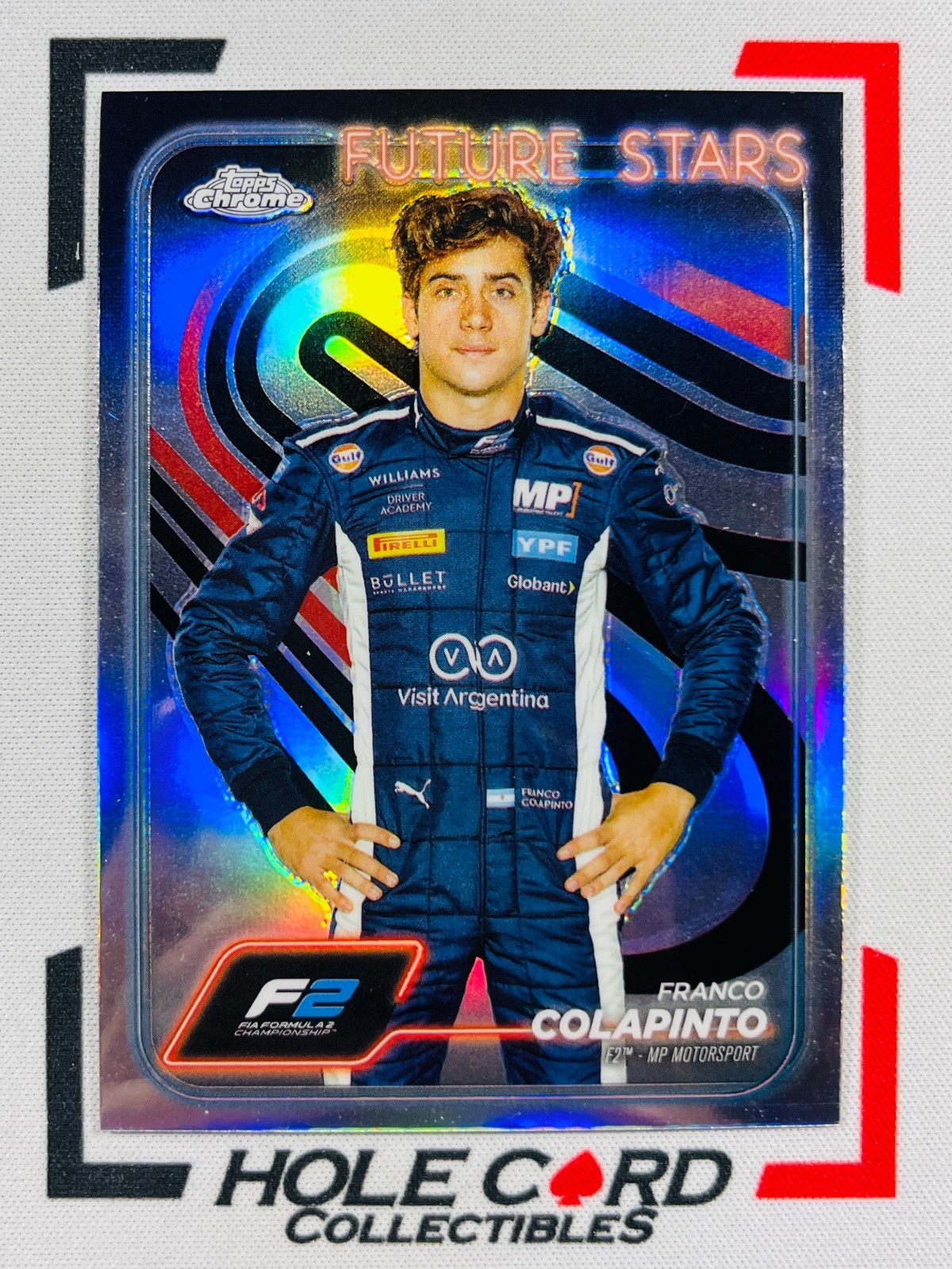 FRANCO COLAPINTO 2024 Topps Chrome Formula 1 F1 F2 #24 Silver Refractor (1)