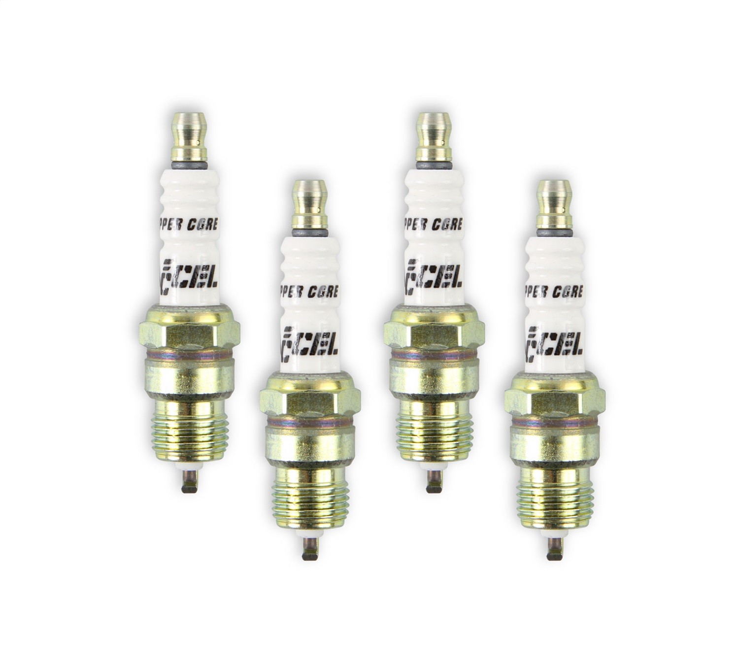 Accel 0576S-4 Shorty Header Spark Plugs 14mm Taper .460 Reach 2 Sets / 8 Plugs