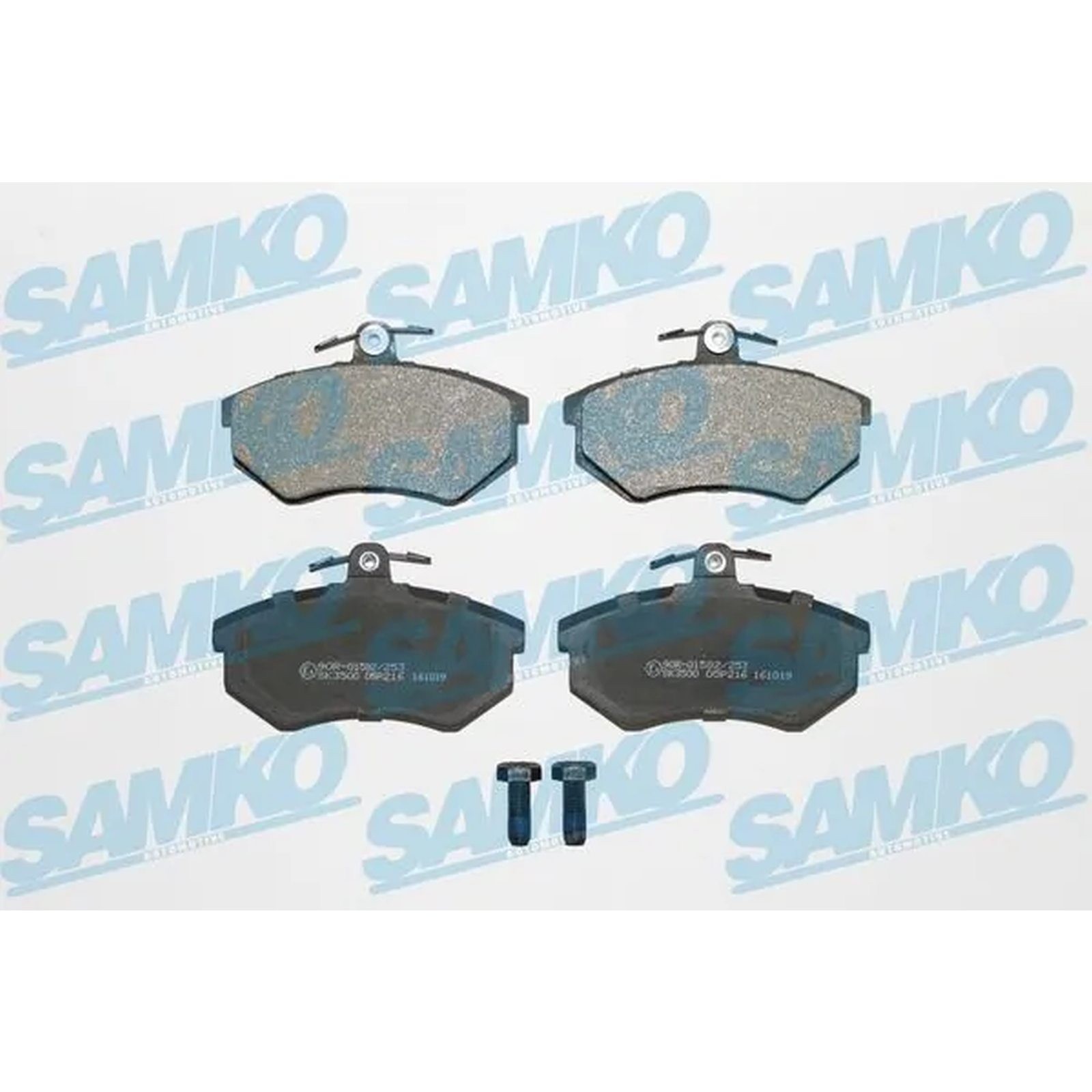 1x ORIGINAL® SAMKO Bremsbelagsatz, Scheibenbremse Vorne für VW PASSAT B3/B4