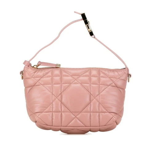 Christian Dior Dior pochette cannage cuir rose femme GZl13nll