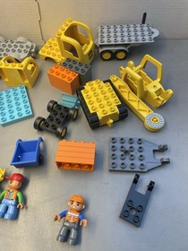 Lego Duplo 10813 Big Construction Site - Bulldozer, Digger, Dump Truck COMPLETE!