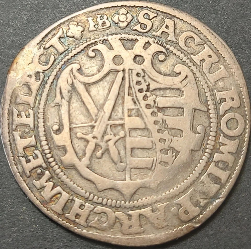 GERMANY STATES ELECTORATE OF SAXONY 1/4 THALER MB#190 VF++ AUGUST I. (1553-1586) - Image 2 of 4