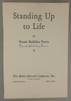 Autogramm US Schriftsteller Frank Halliday Ferris 1940 (136247)