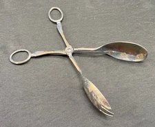 COOPER BROS. & SONS Salad Tongs - made in Sheffield England - silver-plated?